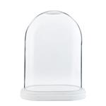 f Clayre Eef Glasglocke 6GL1764 Transparent 26x15x33 cm