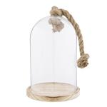 f Clayre Eef Glasglocke 6GL2222 Transparent 17x29 cm